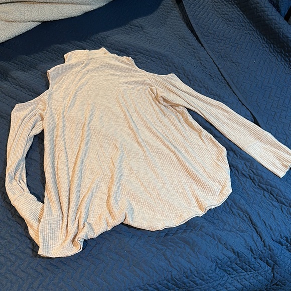 Worn Once Long Sleeve Top with a High Neck and Cut out for the Shoulders - Picture 4 of 4